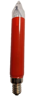 Schaftkerze Weihnachtskerze rot 14 Volt 3W E 10 - Bild 1 von 2