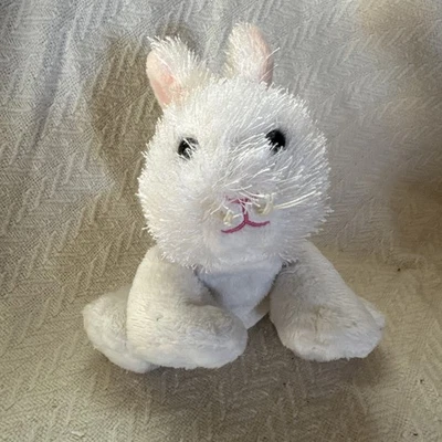 Webkinz White Rabbit Plush Stuffed Animal No Code HM078 Ganz  - Image 1 of 4