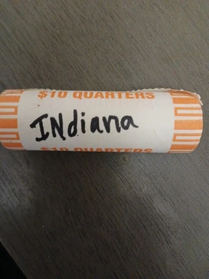 2002-P Indiana State Quarter BU Roll- 40 Coins  - Image 1 of 3