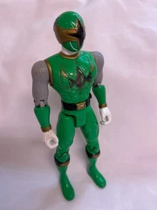 2002 Ninja Storm Green Power Ranger 5.5" Jointed Action Figure Glider Cycle - Picture 1 of 8
