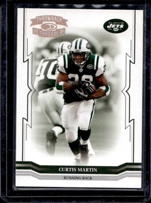 2005 Donruss Throwback Threads Curtis Martin Bronze Holofoil #29/250 Jets - Image 1 of 2