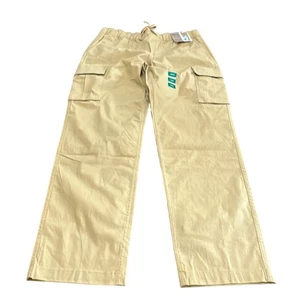 Eddie Bauer Pants Men L Tan NWT Pull On Cargo Pants Elastic Waist Drawstring - Picture 1 of 11