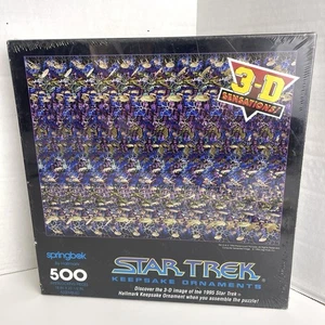 Vintage Star Trek 500 Piece 3D Puzzle 1994 Springbok Hallmark New Sealed - Picture 1 of 16