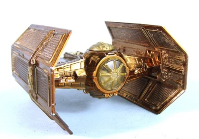 STAR WARS DARTH VADER TIE FIGHTERS 3 дюйма медно-бронзовая литая металлическая модель 1990-е - Изображение 1 из 4