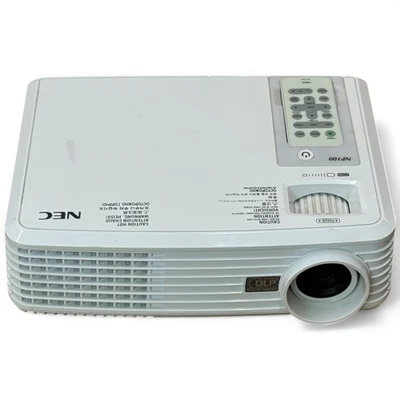 NEC NP100 HDTV (1080i, 720p) 2000 Lumens DLP Portable Projector - 426 Lamp Hours - Image 1 of 4
