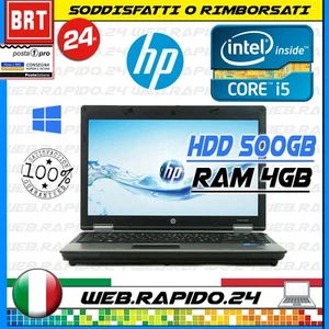 PC NOTEBOOK PORTATILE HP PROBOOK 6460B 14" CPU I5-2410M RAM 4GB HDD 500GB WIN 10 - Imagen 1 de 8