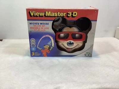 Disney 100 3-D View Master Mickey Mouse Deluxe Set 3 Reels w/case - Image 1 of 4