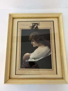 Vintage anni '20 Love's Gift Divine incorniciato retro Robert Wood stampa Grand Teton vedi foto - Foto 1 di 22