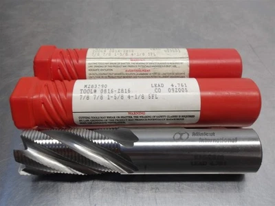 2 新! Minicut 钴 7/8 英寸粗磨端磨 5 长笛 0816-2816 — 第 1/3 张图片