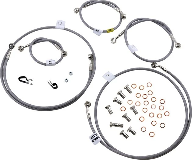 Galfer Brake 5-Line Kit Clear #FK003D809-5 fits Yamaha FJ-09/XSR900 - Image 1 of 1