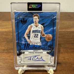 Franz Wagner Masterstrokes Obsidian Auto 1/8 2024-25 Panini Court Kings /8 Card - Picture 1 of 12