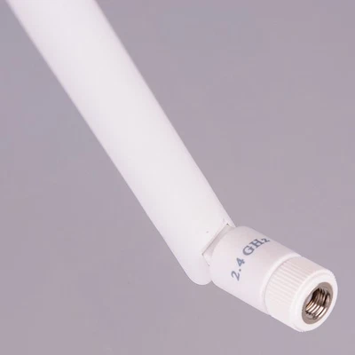 White Dual Band 2.4GHz 5GHz 9dBi RP-SMA High Gain WiFi Wireless Antenna JLJS.NN - Image 1 of 4