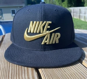 NIKE AIR PRO CLASSIC FUTURA BLACK GOLD SNAPBACK ADJUSTABLE HAT ONE SIZE - Picture 1 of 12