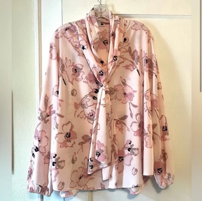 Bar III Mujer Rosa Floral Top XXL Usado Una Vez Foto 1 de 4