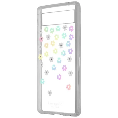 Kate Spade Protective Hardshell Case for Pixel 6a - Scattered Flowers/Iridescent - Image 1 of 3