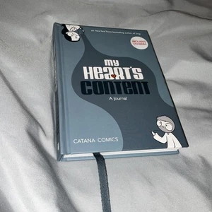 MY HEART'S CONTENT A JOURNAL INCLUDES STICKERS Hardback Brand New - Picture 1 of 24