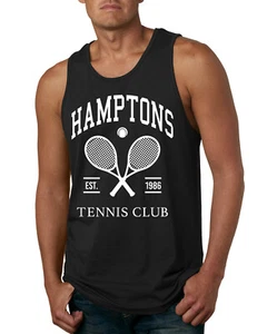 Top sin mangas Hamptons Tennis Club Est 1986 deportes para hombre - Imagen 1 de 5