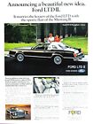 1977 Ford LTD II annonçant la nouvelle publicité imprimée originale vintage 8,5 x 11"
