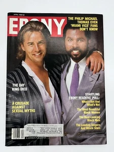 Ebony April 1988- Miami VIce’s Phillip Michael Thomas And Don Johnson - Picture 1 of 2