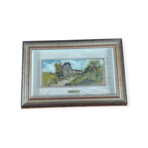 QUADRO PAESAGGIO FIRMATO LUIGI BENEVENTO COLORE OLIO SU TAVOLA - Foto 1 di 6