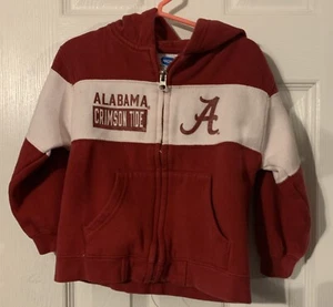 Boys Alabama Crimson Tide Hooded Zip Up Jacket Sz 4T Item #1251 - Picture 1 of 11