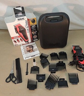 Wahl Clip 'n Trim Professional Hair Trimmer - Red/Black - Image 1 of 4