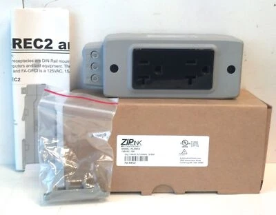 AutomationDirect FA-REC2 125 VAC 15 A 3-Wire Duplex Straight Blade Receptacle - Image 1 of 4