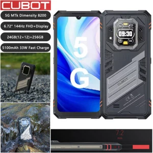5G Cubot Star 2 Rugged Smartphone Android 14 Outdoor Mobile Dual Screen Unlocked - Picture 1 of 12
