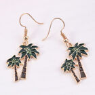 Green Fashion Earrings Tree Dangle for Hawaiian Beach Party