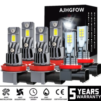 For Chevy Impala Limited 2014-2016 LS LT LTZ LED Headlight Kit Fog light Bulbs - Изображение 1 из 4