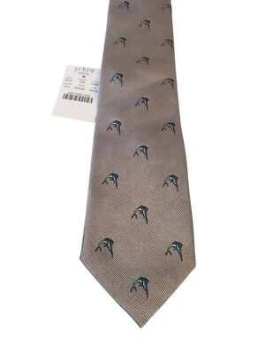 J. Corbata de diseñador Crew nueva con etiquetas azul azulado de lujo con pesca de marlins Foto 1 de 4