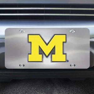 Michigan Wolverines Diecast License Plate 12" x 6" - Picture 1 of 3