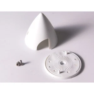 1.5" Nylon Spinner with Alloy Backplate White Color for Electric RC Airplane - Picture 1 of 6