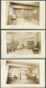 Paul Revere House Boston Interiors - 3 postales con fotos reales Revolución Americana - Imagen 1 de 2