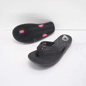 NIB Nike AO3622-001 Women Bella Kai Thong Slides Slip-on Sandals Black Size 12 - Picture 1 of 13