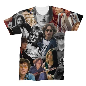 John Lennon Photo Collage T-Shirt - Picture 1 of 2