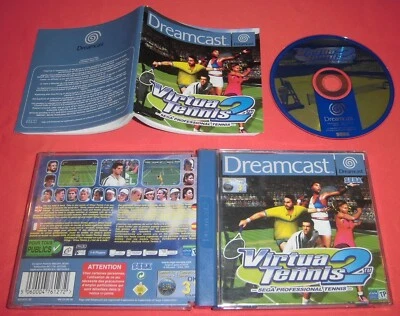 Dreamcast Virtua Tennis 2 [PAL Fr] Sega Console CIB Boîte Notice *JRF - Photo 1/4