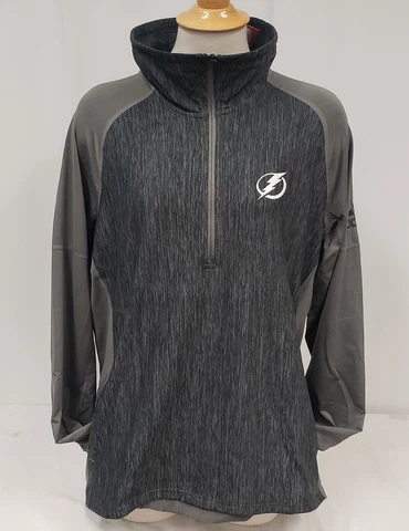 Brand New XL Adidas Women's NHL Tampa Bay Lightnings Qtr-Zip Sweatshirt Cover