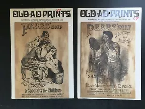 Pears Soap for Shaving and Children Lot of 2 Repro Print Ads NEW Sealed 10.75" - Picture 1 of 9