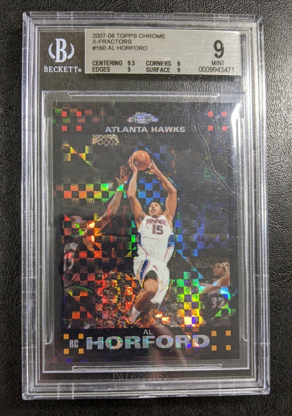 2007-08 Topps Chrome Al Horford RC X-Fractor /50 🔥 BGS 9 Rookie #160 Refractor