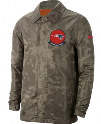 Nike Hombres New England Patriots Salute To Service Chaqueta Completa a Presión Mediana M NFL Foto 1 de 4