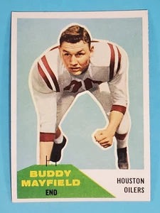 1960 Fleer RC Buddy Mayfield Houston Oilers #52 EX-NM+ 🏈 - Picture 1 of 12