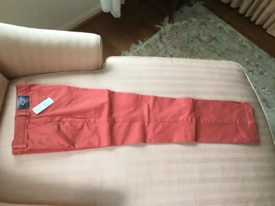 BrooksBrothers, Pantalones de algodón elástico para niños, talla 12, naranja oscuro Foto 1 de 3