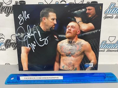 BIG JOHN MCCARTHY MMA UFC ÁRBITRO FIRMADO AUTOGRAFIADO 8x10 FOTOGRAFÍA BECKETT BAS Foto 1 de 4