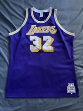 100% Authentic 1979 1980 Magic Johnson LA Lakers Mitchell Ness Jersey 52 2XL Rar