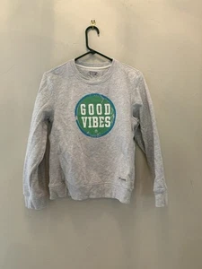 NWOT Life is Good Gray Crewneck Sweatshirt Youth XXL - Picture 1 of 4