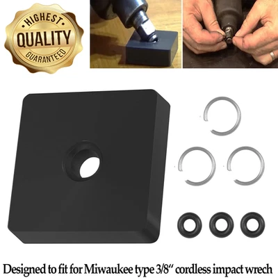 For Milwaukee Type 3/8" Impact Wrench Retaining Ring Clip with O-Ring (3 sets) - Image 1 of 4
