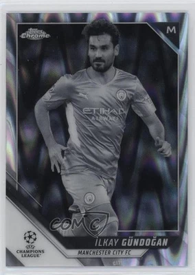 2021-22 Topps Chrome UCL Black & White RayWave Refractor Ilkay Gundogan #41 - Image 1 of 2