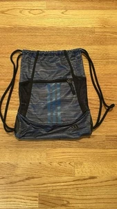 Adidas Blue and Black drawstring bag - Picture 1 of 5