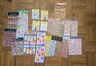 Lot of STICKO Paperchase Scrapbook Stickers Easter Birthday, Xmas V-day, USA NEW - Image 1 of 4